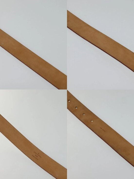 LOUIS VUITTON Monogram Multicolor Ceinture Carre Belt White M9270U LV Auth MY153 main image 7